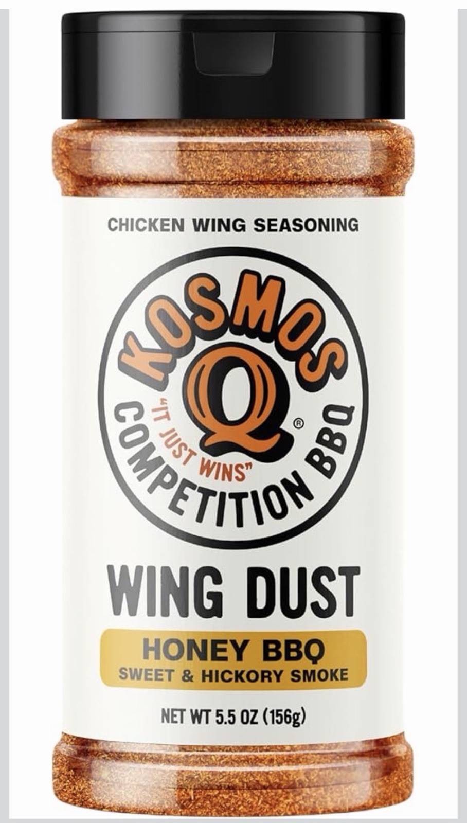 Kosmos Q Honey Bbq Wing Dust, Sweet & Smoky Chicken Wing Seasoning 5.5oz