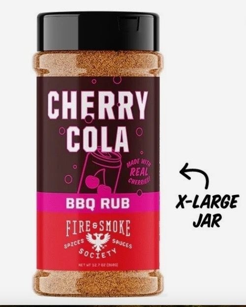 Fire & Smoke Society CHERRY COLA BBQ Rub, 6.7oz, BB 3/28, Lot of 2