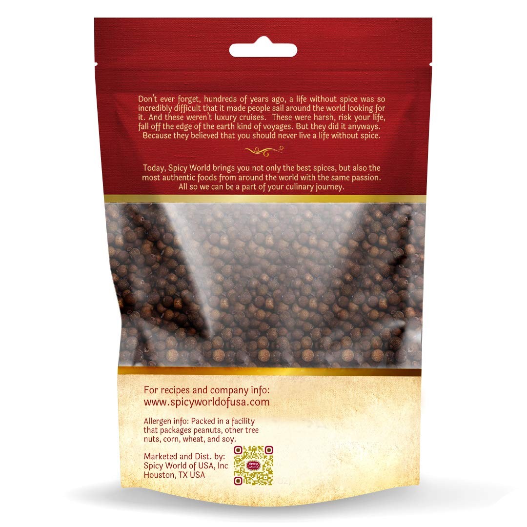 Spicy World Whole Allspice Berries 14 Oz Resealable Bag |2 bags