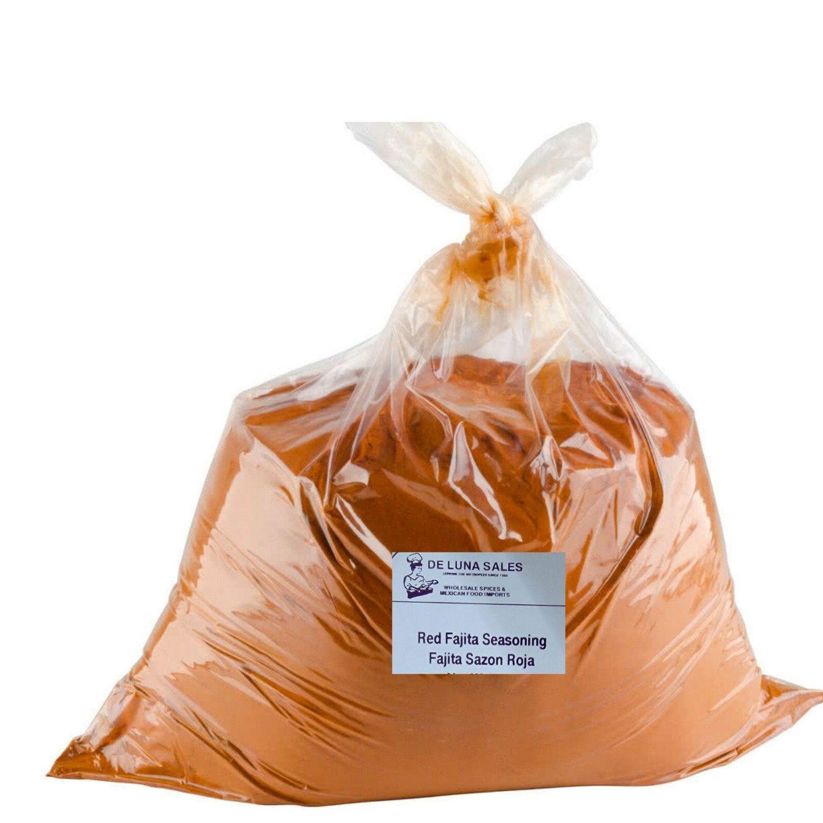 30lbs Fajita Seasoning Red / Sazón Para Fajita Rojo- De Luna Bulk