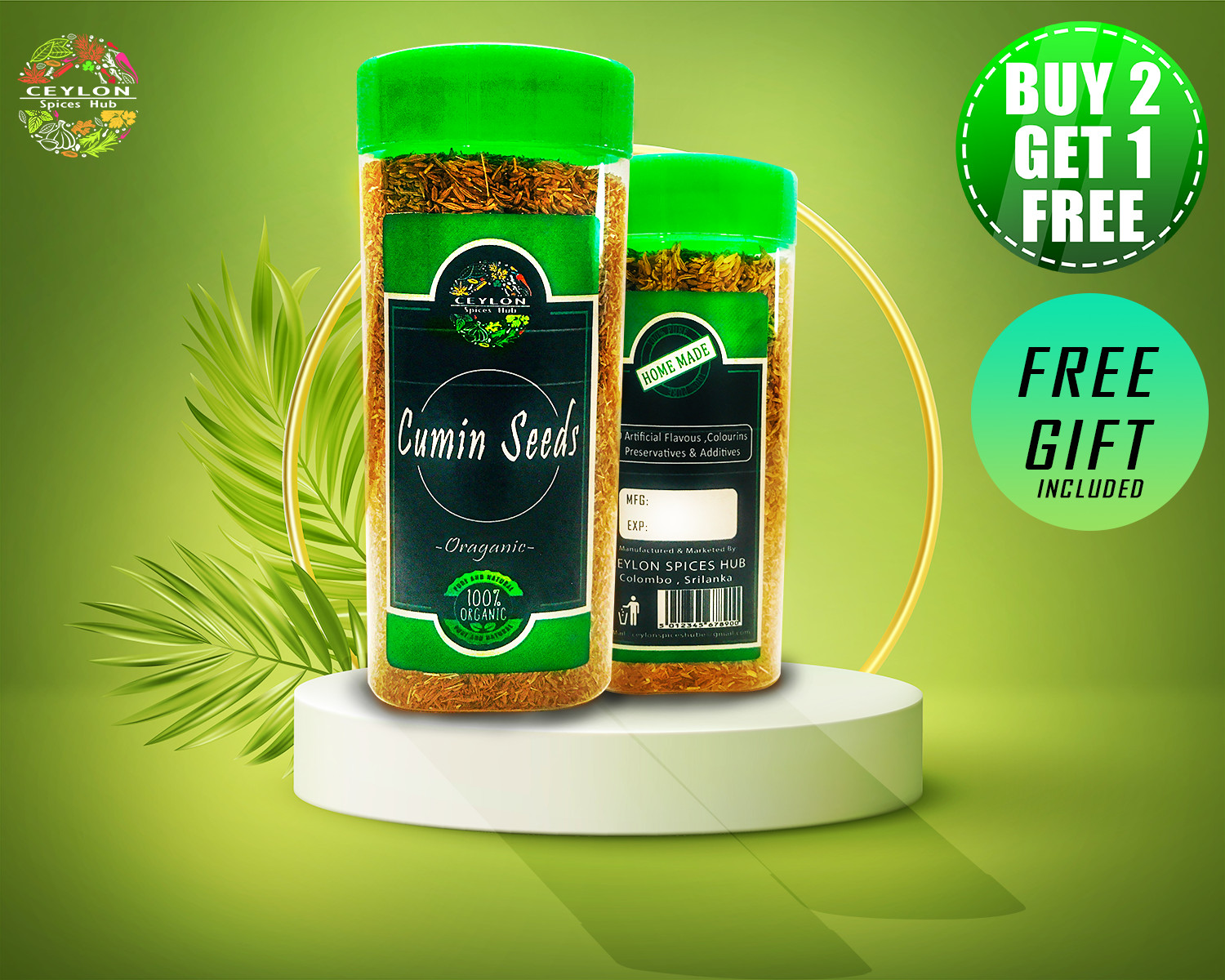 Ceylon Organic Cumin Seeds 250g Natural High Quality Spices “Buy 2 Get 1 Free”
