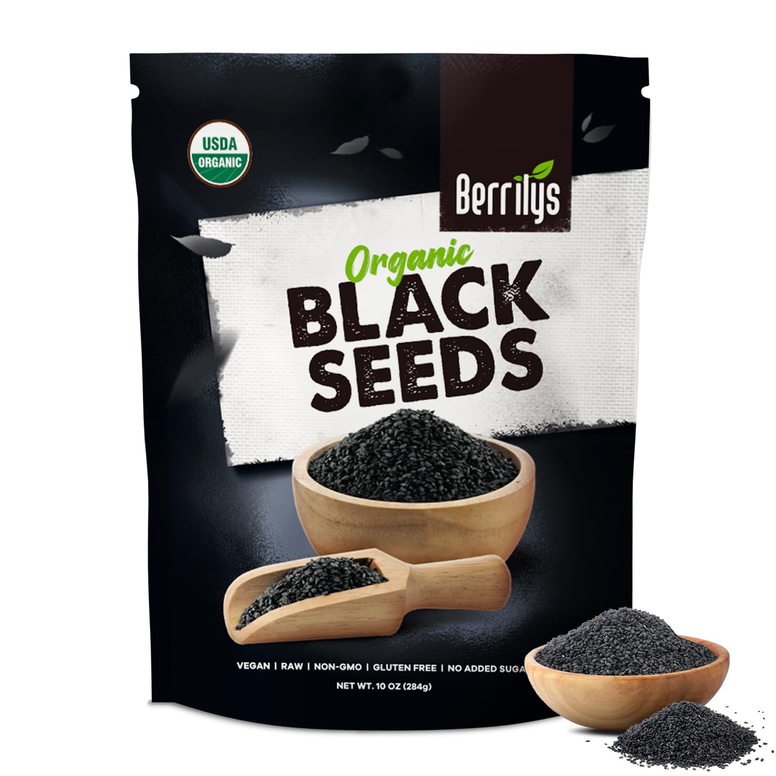 Berrilys Black Seeds – USDA Organic Nigella Sativa, Kalonji & 10 Oz