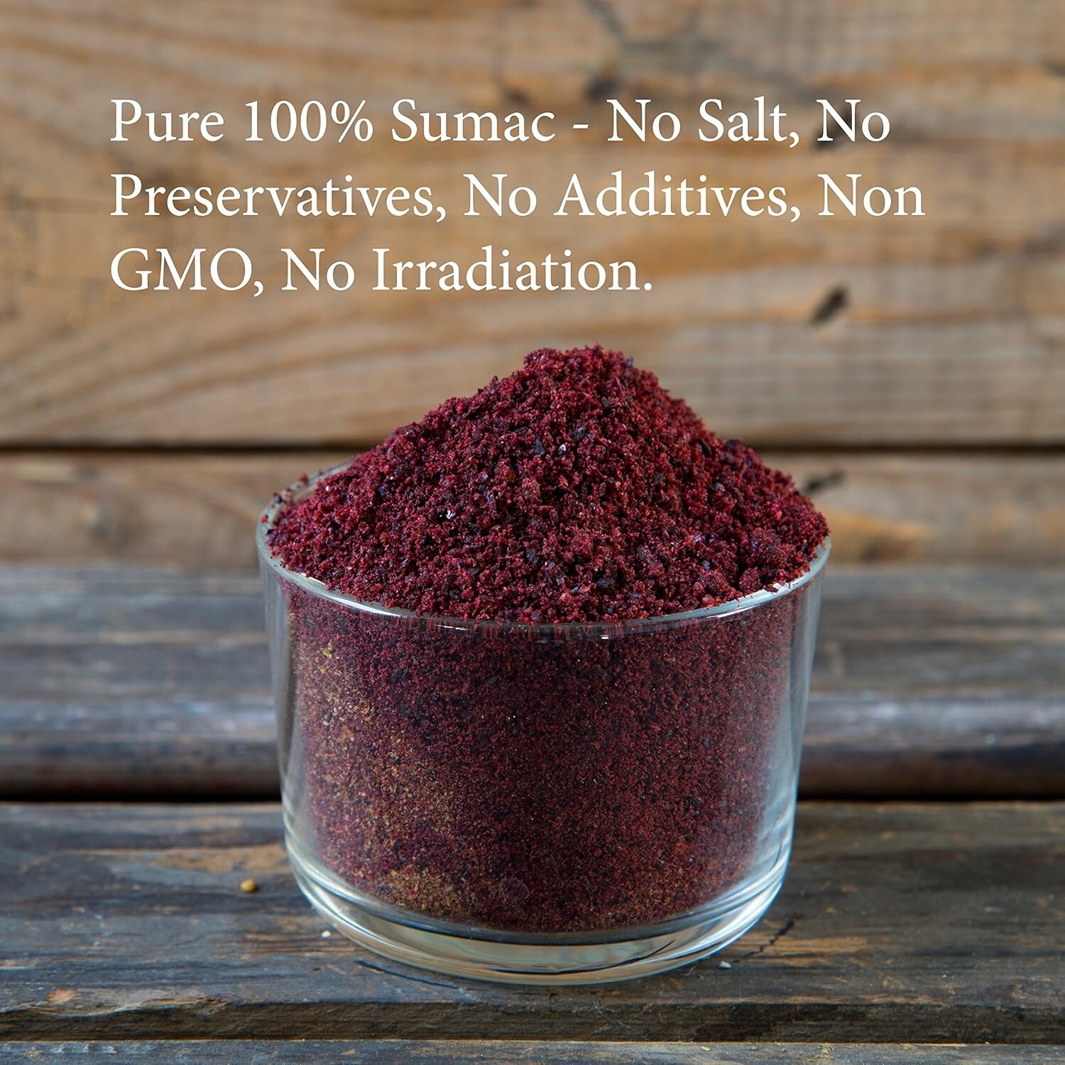 Pure 100% Ground Sumac Spice, No Salt, No GMO, No Irradiation, Sumac Seasoning