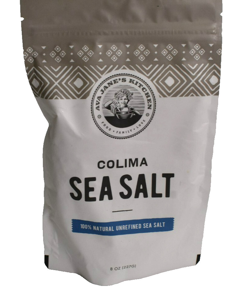 Colima Sea Salt 100% Natural Unrefined Sea Salt 8 oz 227g Exp 11/18/2034