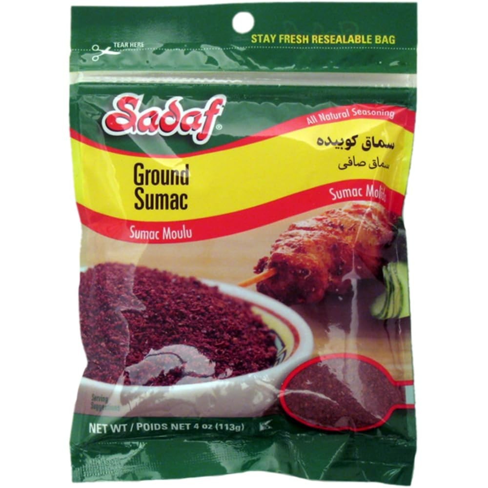 Sumac Seasoning – Traditional Middle Eastern Ground Spice in Resealable 4 oz Bag