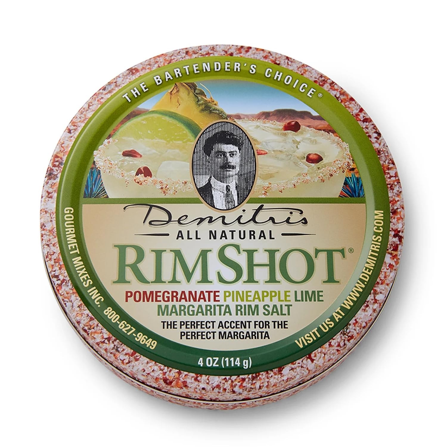 BEST FLAVORED SALT RIM SHOT DEMITRIS LIME Pomegranate Pineapple Margarita