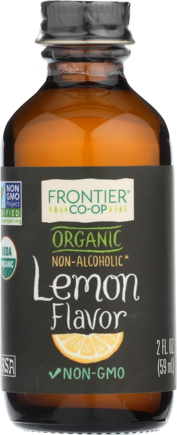 Versatile 2 oz Organic Lemon Flavor – Enhance Desserts & Drinks Effortlessly