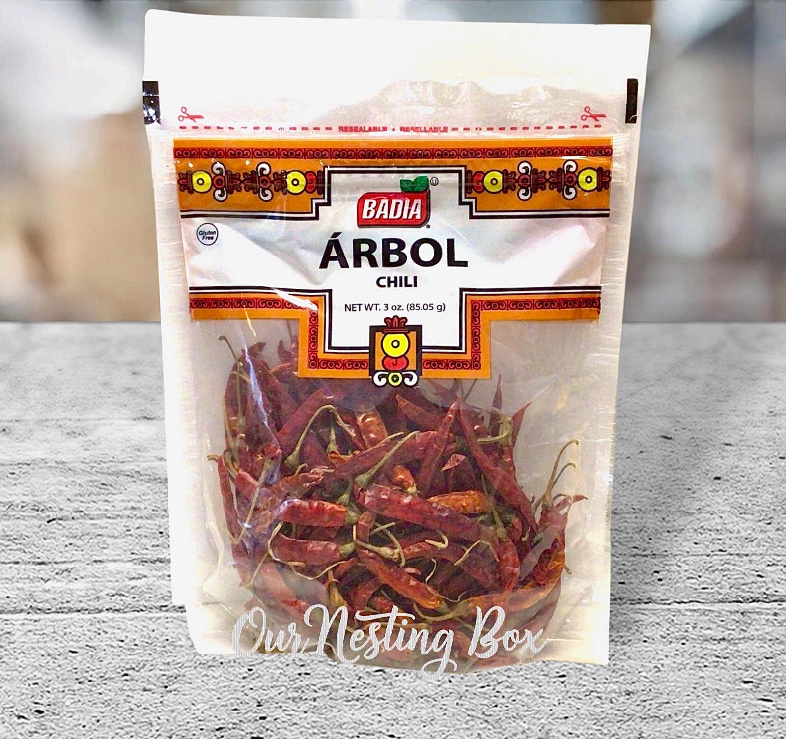 Badia Arbol Chili Dehydrated Whole Peppers 3.oz Each