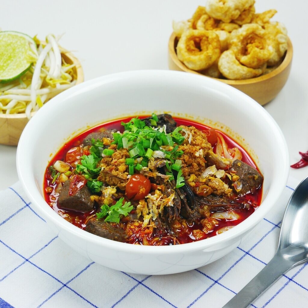 10 Packs Maenoi Paste Phrik Nam Ngiao Chili Northern Bean Thai Food 80g.