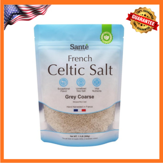 Celtic Salt – 1.1Lb (18Oz) Grey Coarse Sea Salt, Unrefined French Celtic Sea Sal