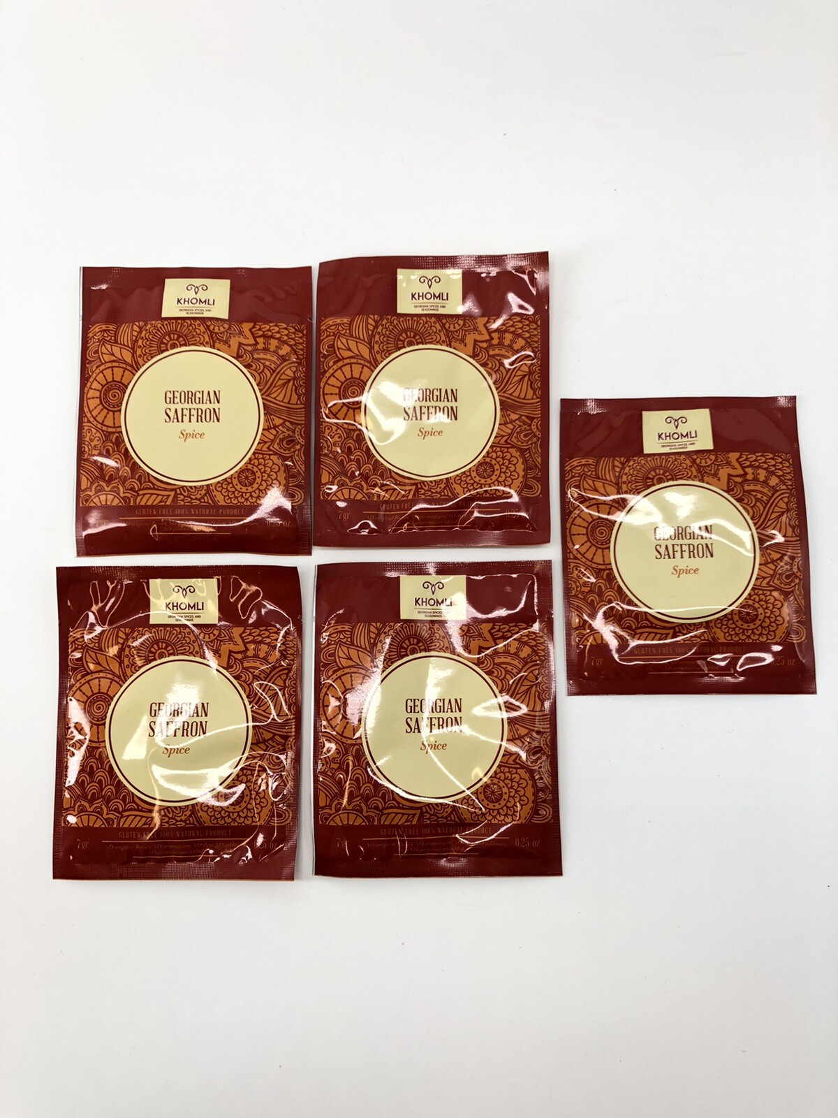 5 each Georgian Saffron spice .25 oz Khomli Natural Product