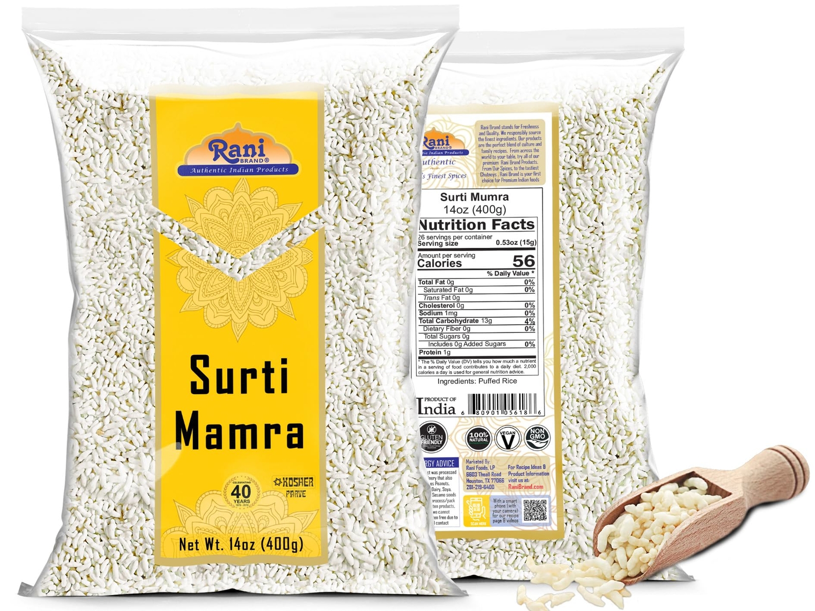 Rani Surti (Surati) Mamra (Puffed Rice) 14oz (400g)