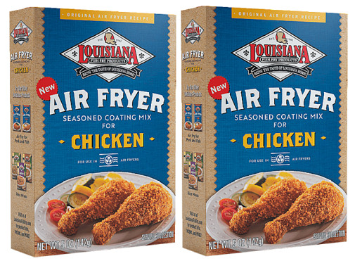 Louisiana Fish Fry Products Air Fryer Chicken Seasoned Coating Mix 2 Pack