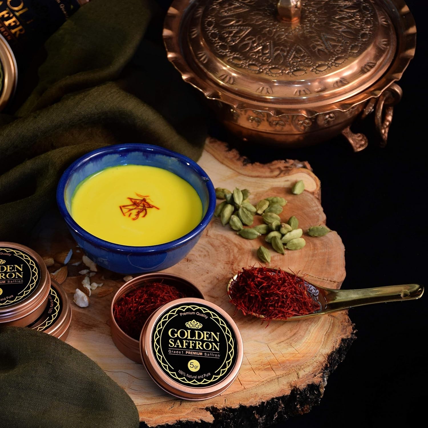 Finest Pure Premium All Red Saffron Threads, Grade A+ Super Negin, Non-GMO Ve…