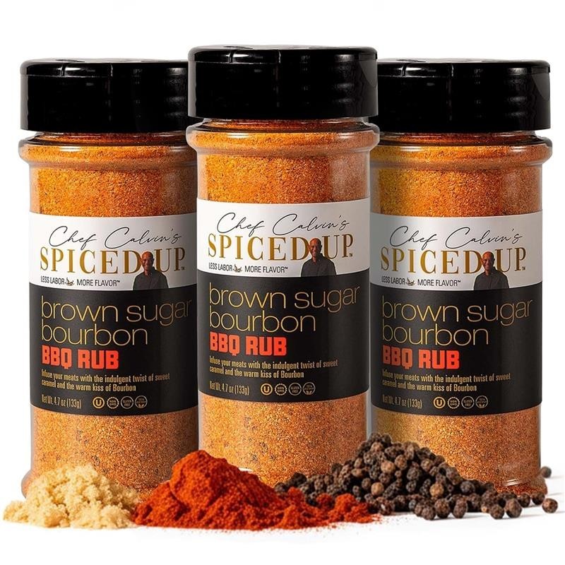 Brown Sugar Bourbon Seasoning Smoky BBQ Rub for Chicken Beef & Pork