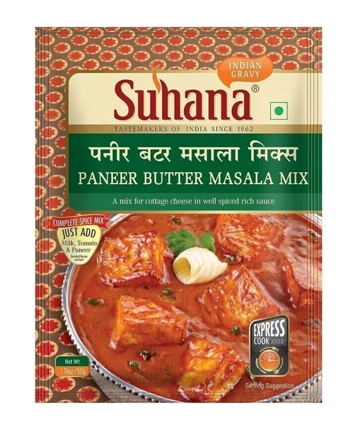 Suhana Paneer Butter masala 50gm Pouch | Spice Mix | convenient & cooks in mins