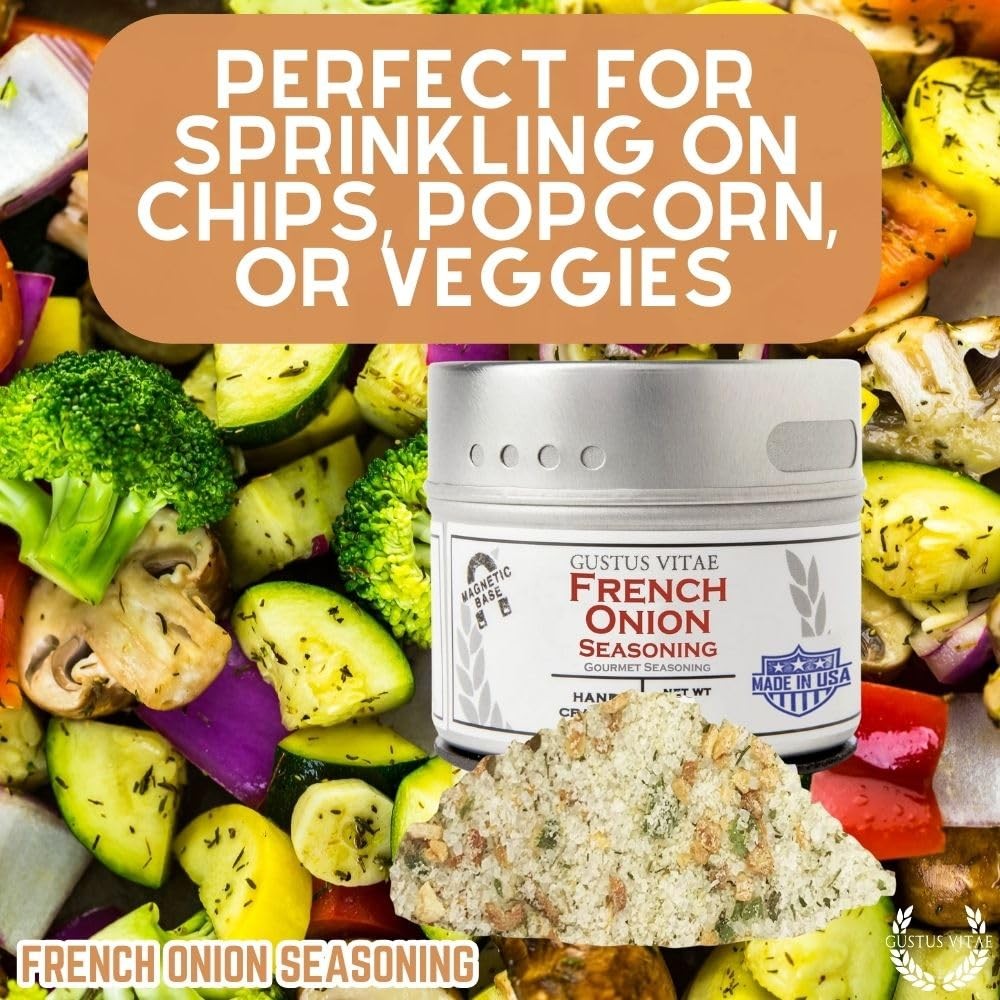 French Onion Seasoning | Authentic Artisanal Spice Mix | 3 Ounce (Pack of 1)