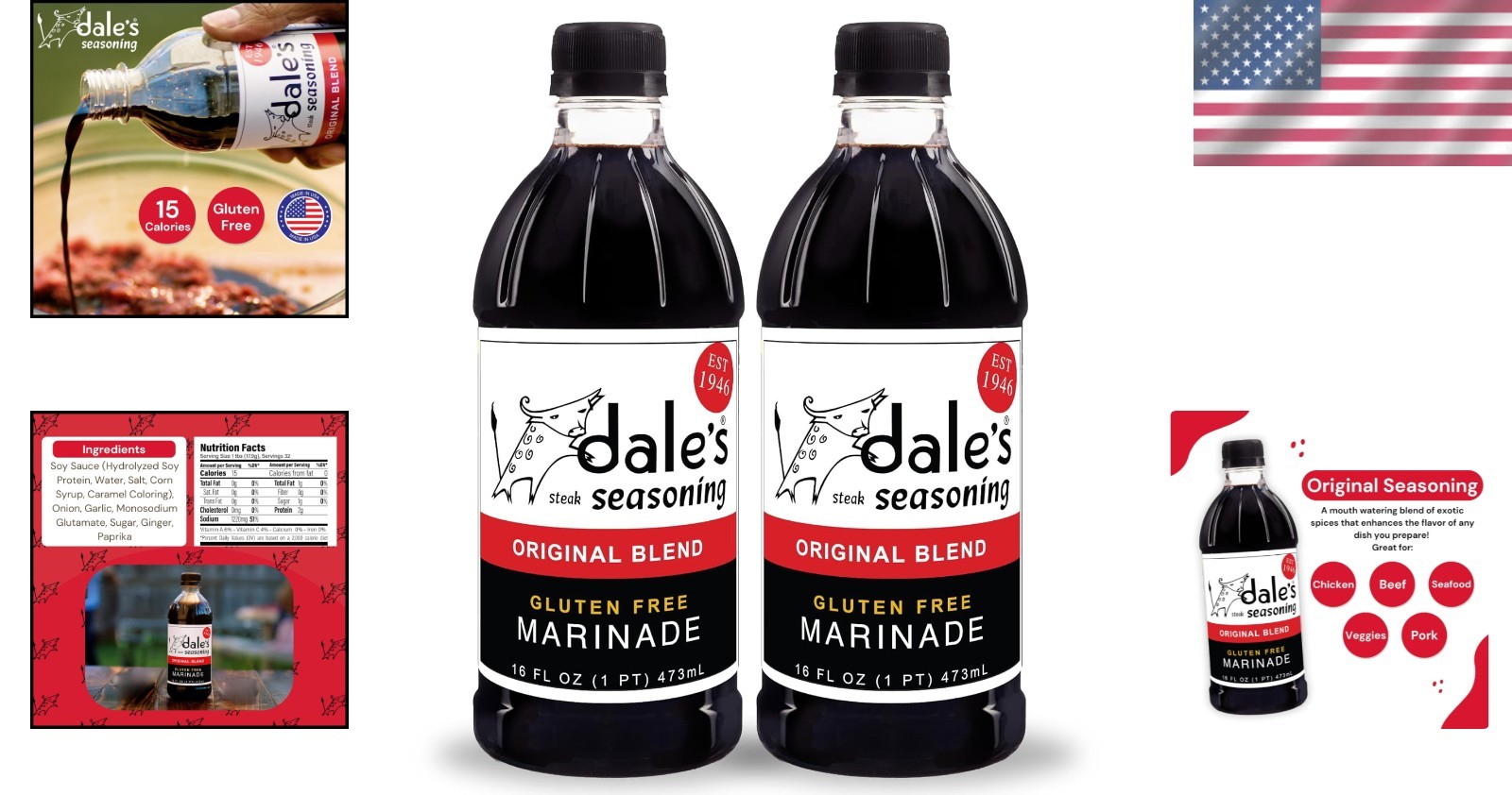 Dale’s Steak Seasoning 32oz Duo~-