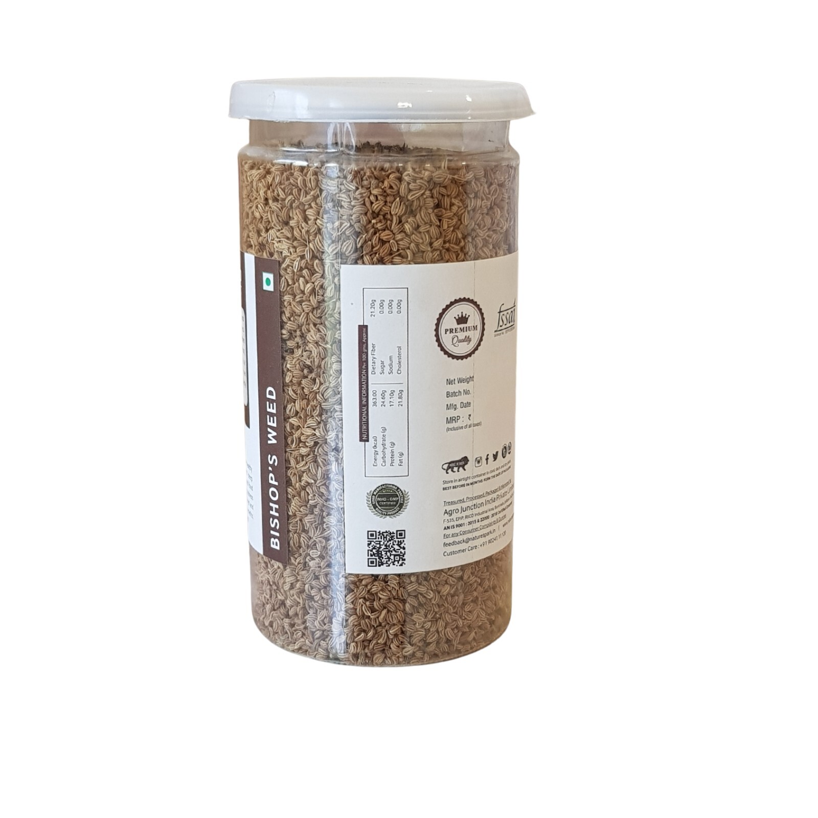 BISHOP’S WEED-Carom Seed|Rich in Calcium,Phosphorus & Iron|Antibacterial|100 Gms
