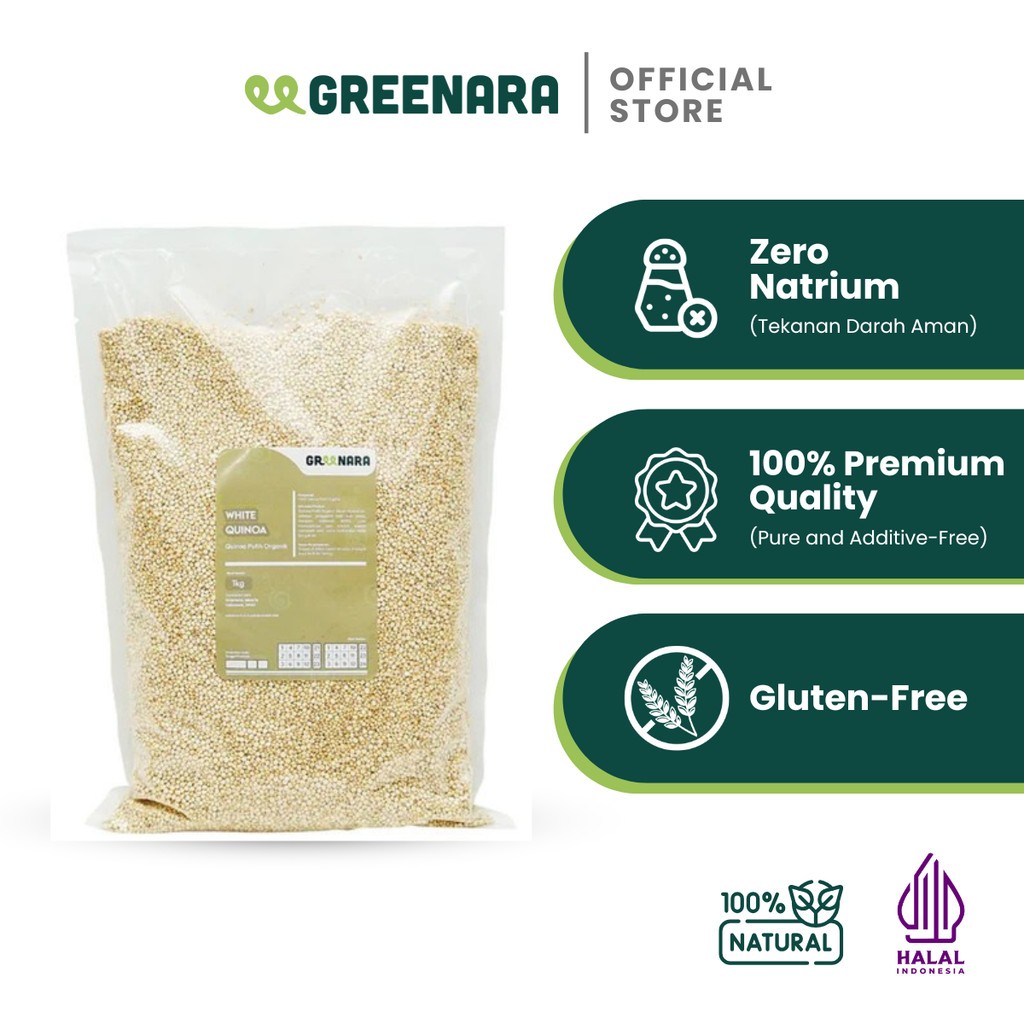 White Quinoa 1kg Whole Grain | Natural, Gluten‑Free, Clean Taste