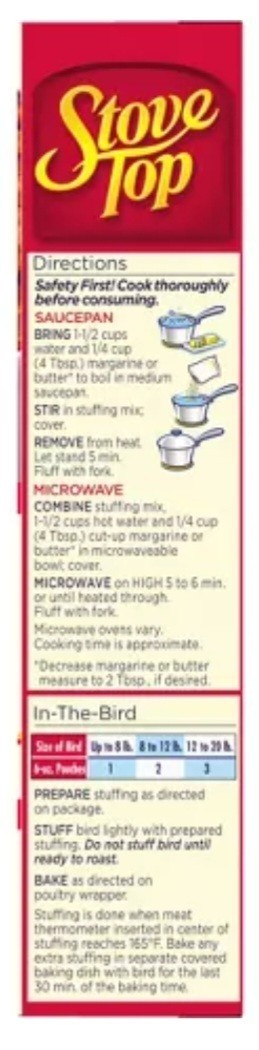 Stovetop Chicken Stuffing Mix Pack Of 3