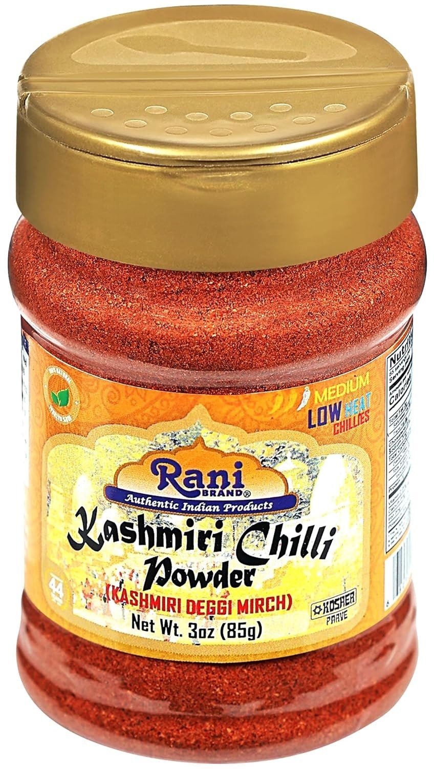 Chilli Powder Deggi Mirch, Low Heat Ground Indian Spice 85g PET Jar ~ All Nat…
