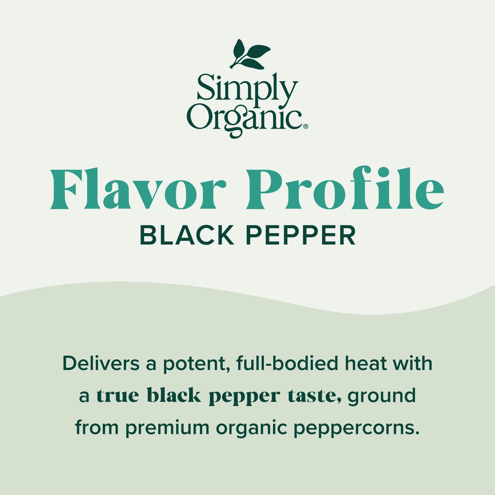 Simply Organic Ground Black Pepper 2.31 Ounce Medium Grind Certified Organic