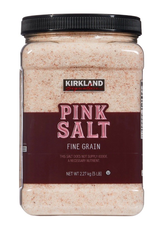 New Kirkland Ground Pink Salt – Fine Grain Organic Salt, 5 lbs Bulk Container