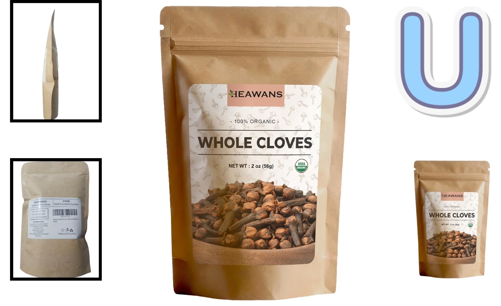 Hand-Picked Organic Whole Cloves – Grade 2 oz for Culinary Perfection