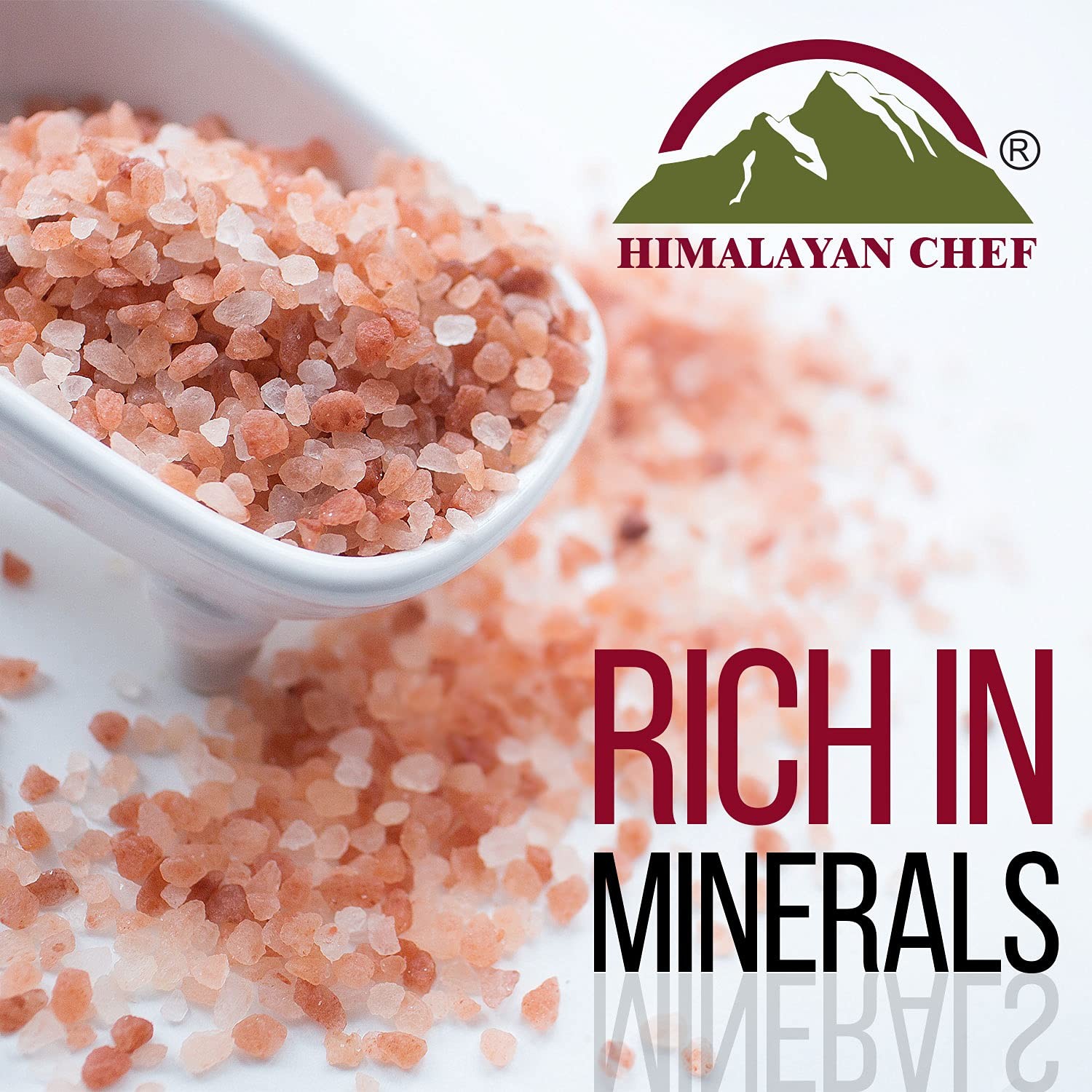 Pink Himalayan Salt, Coarse Grain – 4 lbs (2X2 Pound Bags)