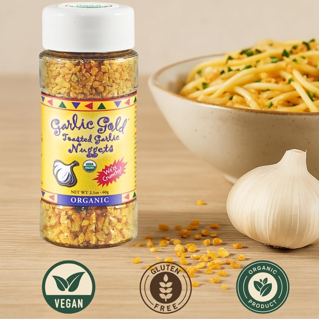 Crunchy Salad Topper, USDA Organic Garlic Seasoning 6-Pack