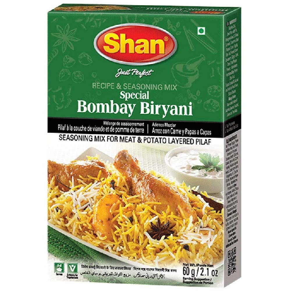 Shan Special Bombay Biryani Masala, 2.12 oz ℮ 60 g, 6 Pack, FREE SHIPPING