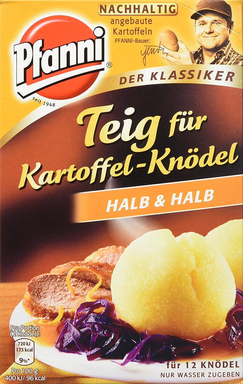 Kartoffel Dumplings Halb and Halb From Germany 1 pack
