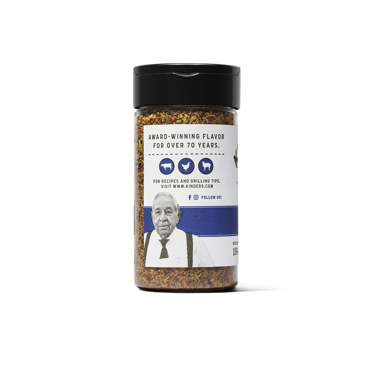 Kinder’s Prime Rib Rub Seasoning Large 7.8 oz BBQ Beef Pork Lamb Spice