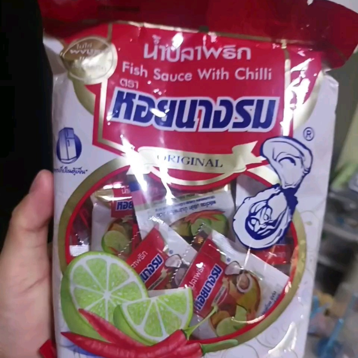 Thai Oyster Brand Chili Fish Sauce Authentic Seasoning 7g x 200 Sachets