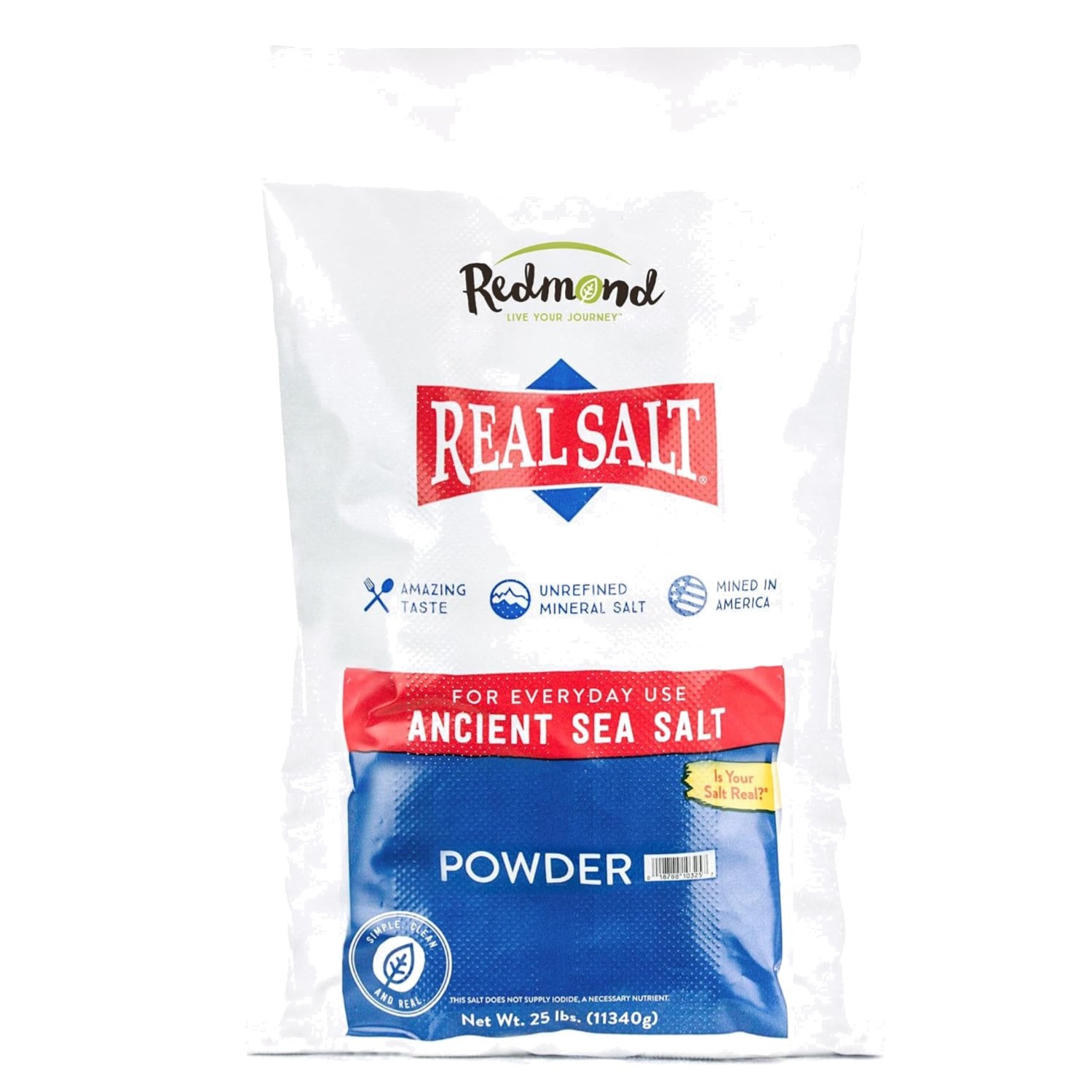 Unrefined Natural Sea Salt – Gluten Free, 25 lb