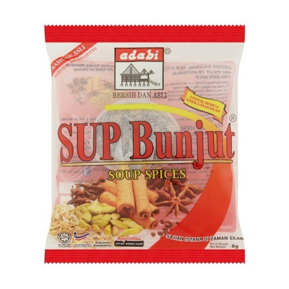 24 X 8G ADABI SUP BUNJUT Easy To Cook Soup Spices Flavourful Soup 2 sets Halal