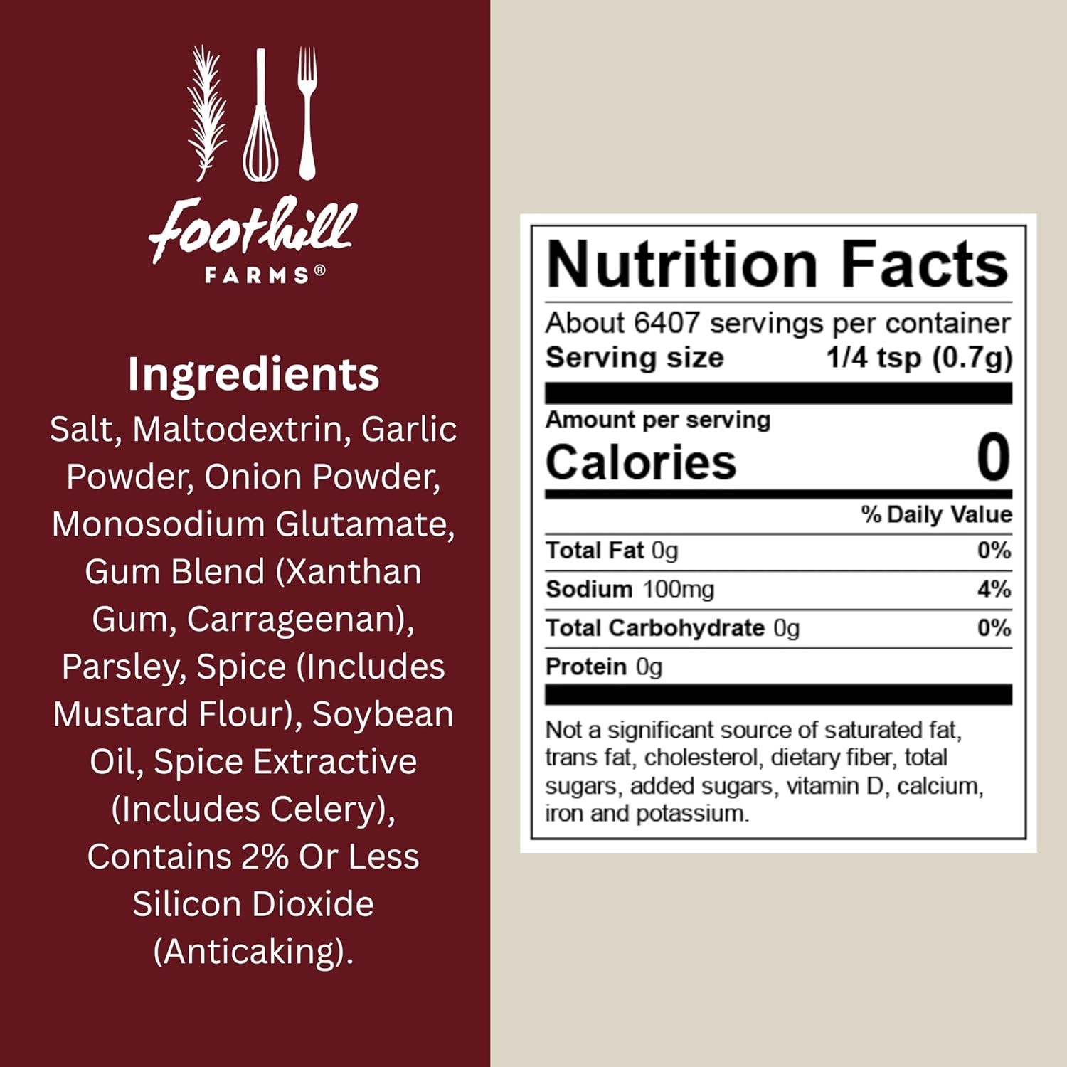 Ranch Dressing Seasoning Mix Foothill Farms Herbal Spice Blend 3 oz Pack of 18