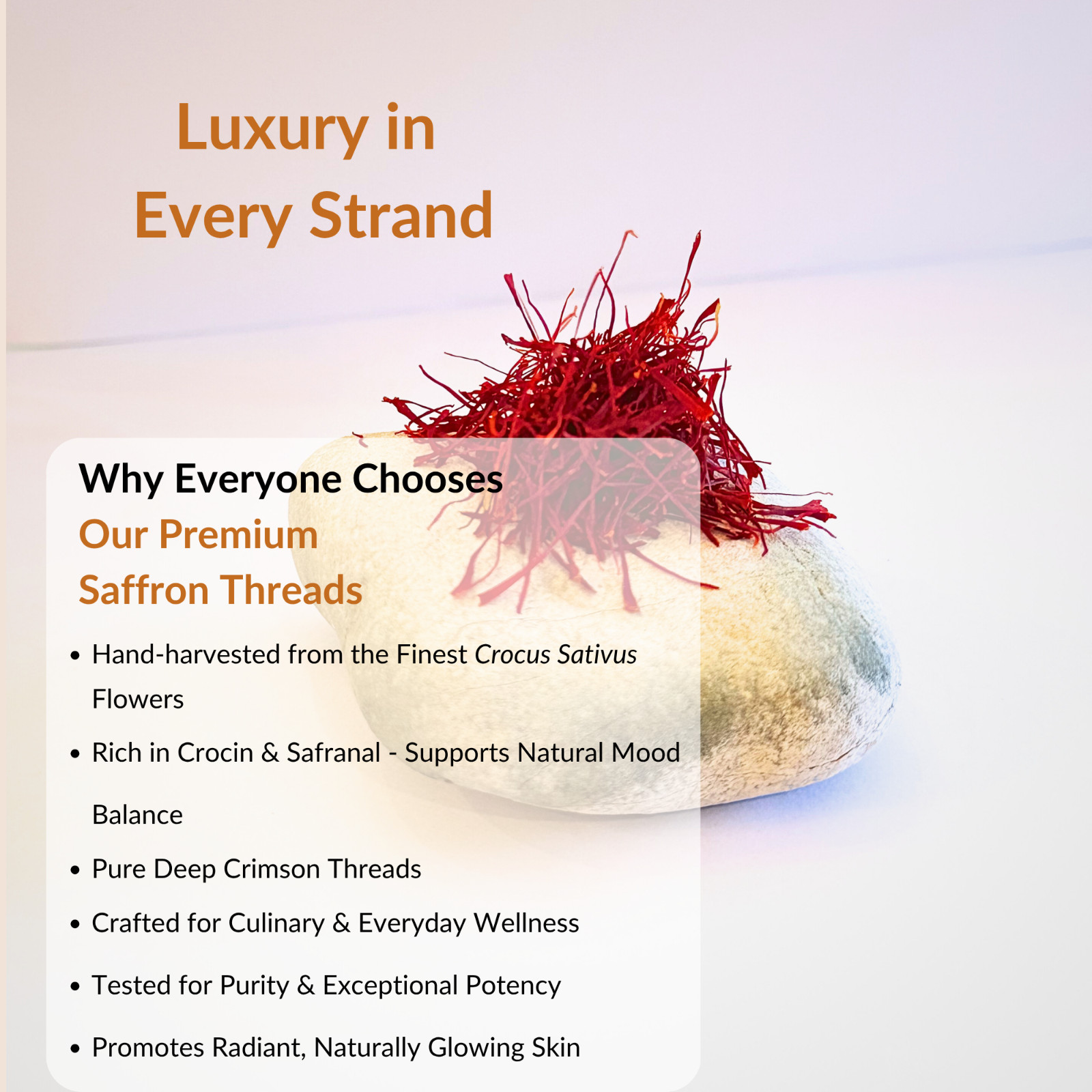 Premium Saffron Threads Super Negin Grade A+ Pure Red Threads 5 grams