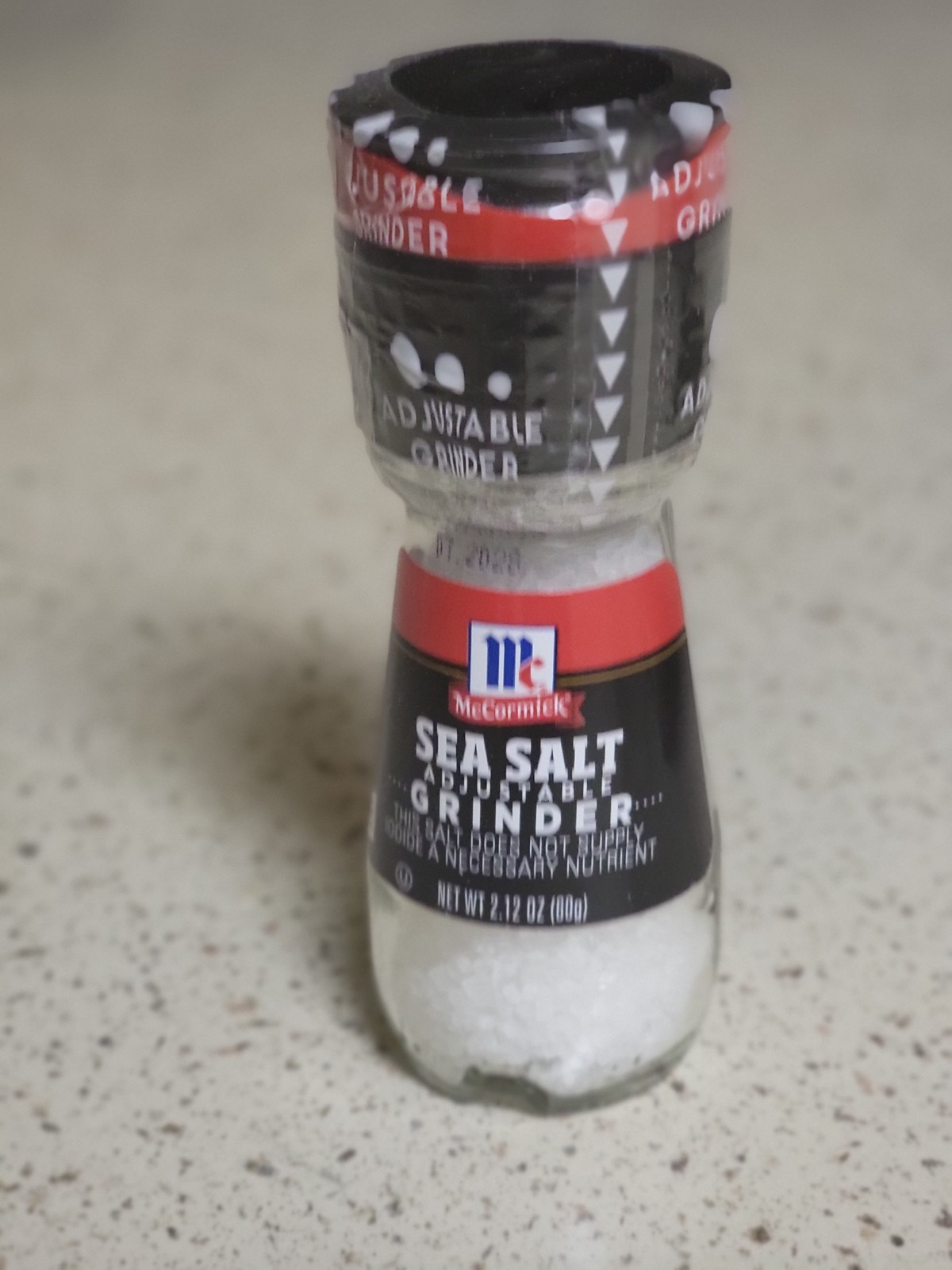 (4) McCormick Sea Salt Grinders, 2.12 oz