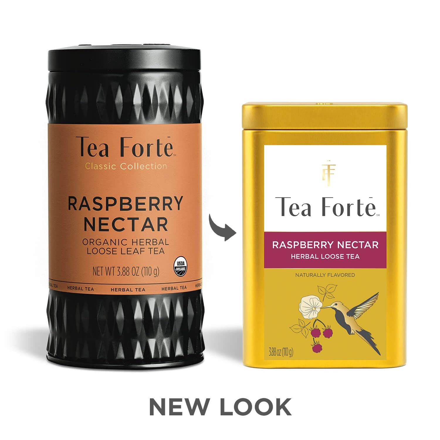 Tea Forte Raspberry Nectar Premium Loose Leaf Caffeine-Free Herbal Tea Blend …