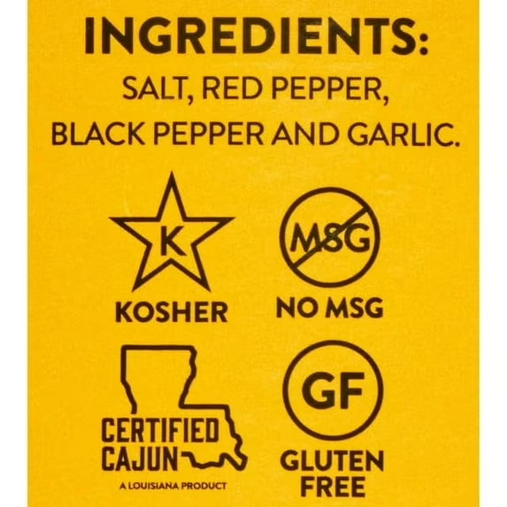 Slap Ya Mama Cajun Seasoning Louisiana Original Blend No MSG and Kosher 16 OZ