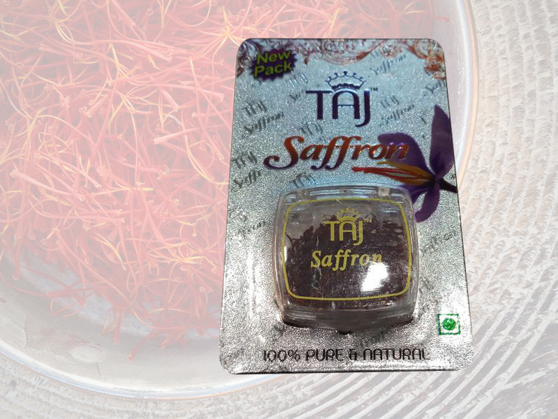 1gm TAJ Saffron Pure Finest Indian Golden Stigma Kashmiri Kesar High Quality