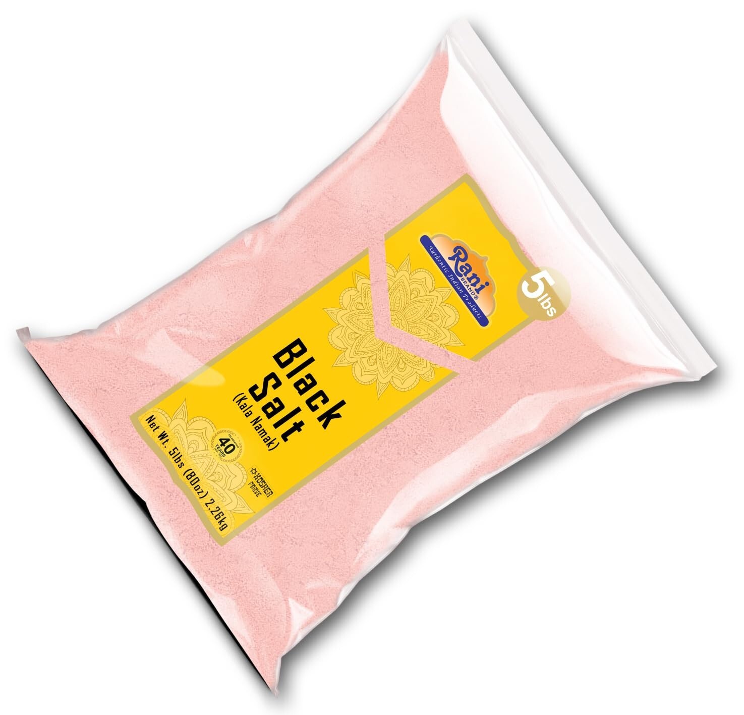 Rani Black Salt Powder (Kala Namak) Mineral 80oz (5lbs) 2.27kg Bulk