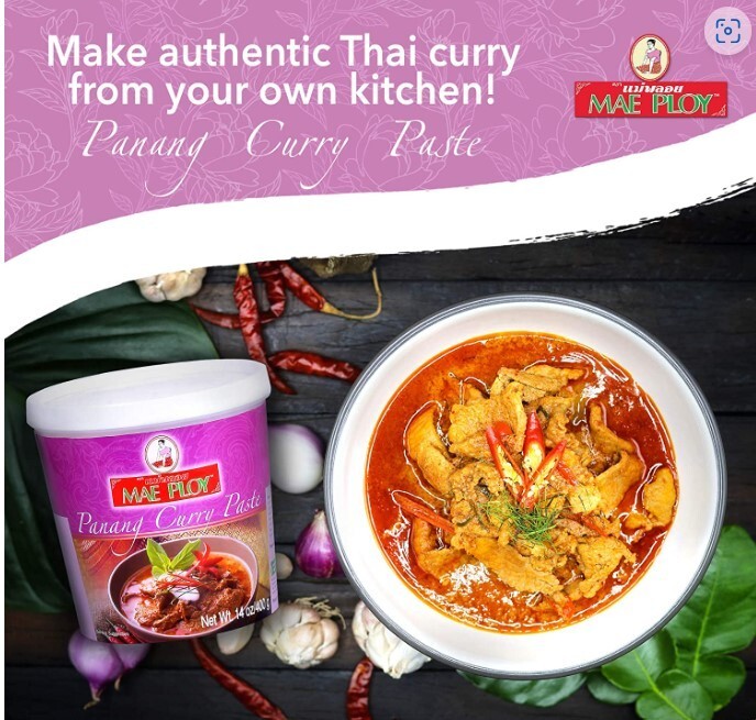 BIG Size 2lb 3oz (1000g) Authentic Mae Ploy Panang Curry Paste