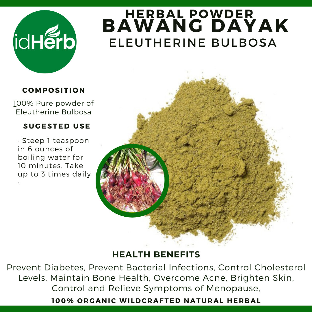 50 g – 500 g Powder Of Eleutherine Bulbosa Bawang Dayak Herb Organic WildCrafted