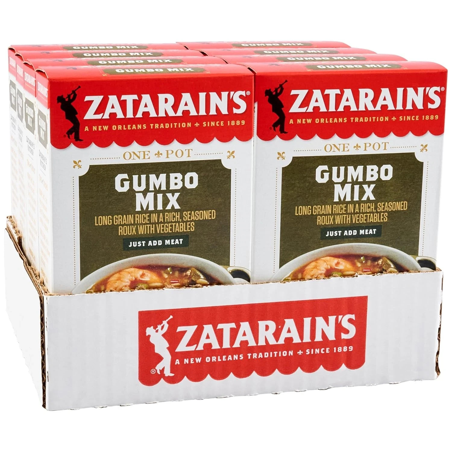 Zatarain’s Gumbo Mix, 7 Oz (Pack of 8) Long Grain Rice Free Shipping