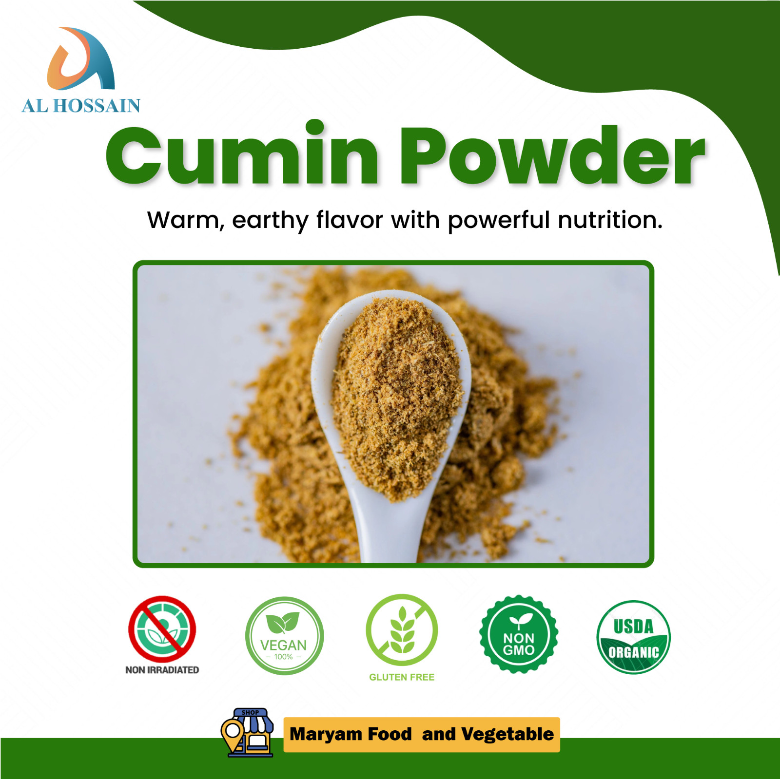 Guatemalan / Others natural Ground cumin powder 250 gram (8.81 OZ). Gluten Free