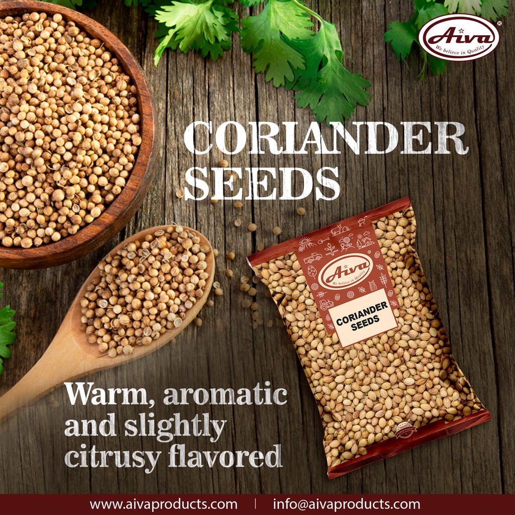Aiva Coriander Seeds (Sabut Dhaniya) | 14 oz (Pack of 20)