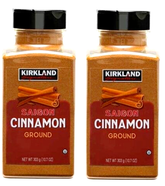 Kirkland Signature Saigon Cinnamon USDA Organic Ground 10.7 oz XL Size (2 pack)
